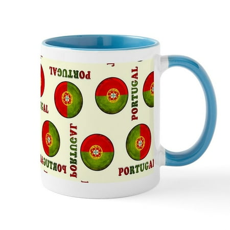 

CafePress - Portugal Flag Pattern Mugs - 11 oz Ceramic Mug - Novelty Coffee Tea Cup