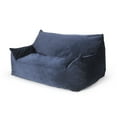 thumbnail image 3 of LiviNest Oversized 2-Seater Bean Bag Chair: 60x40 Inch Velveteen Sofa for Two - Plush Armrests & Machine-Washable Cover for Living Room & Home Theater, 3 of 6