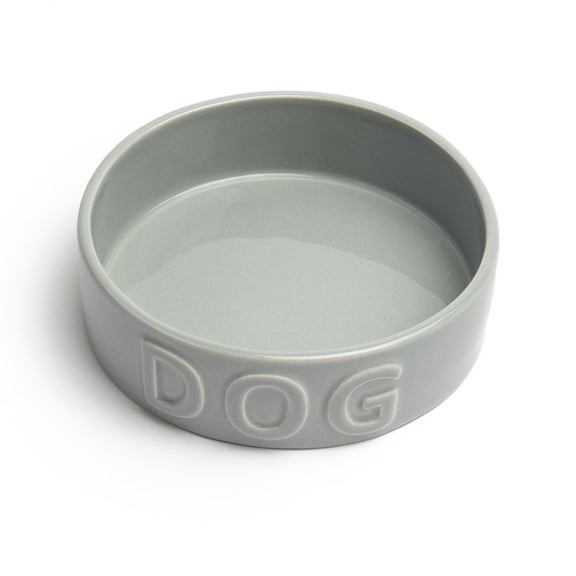 Park Life Designs 6.25" Medium Pet Bowl | Classic Dog (Grey)