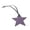 Purple, variant on Star Shaped Leather Luggage Charm Five-Pointed Keychain Pendant Bag Accessory for Women Girls Purple