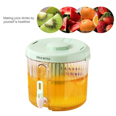 

4L Refrigerator Cold ttle with Faucet Refrigerator Juice Milk Beer Containers Large-capacity Kitchen Supplies for Home Party