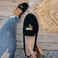 thumbnail image 5 of Suede Loafers for Women Comfortable Slip On Business Flats Dress Shoes Vintage Tassel Casual Non Slip Walking Shoe Black Size 9.5, 5 of 7