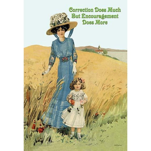 Correction Does Much Encouragement does More- Fine Art Canvas Print (20" x 30")