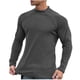 thumbnail image 2 of pstuiky Camisas casuales de manga larga para hombre, Blusas casuales de manga larga con cuello redondo y color liso para hombre camisetas de hombre xxxl, 2 of 6