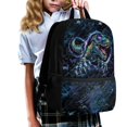 thumbnail image 3 of Uourmeti Cyber Dinosaur Print School Backpack, Lightweight Daily Backpack 17 Inch Smooth Zipper Polyester Backpack for Travel Daily Use, 3 of 6