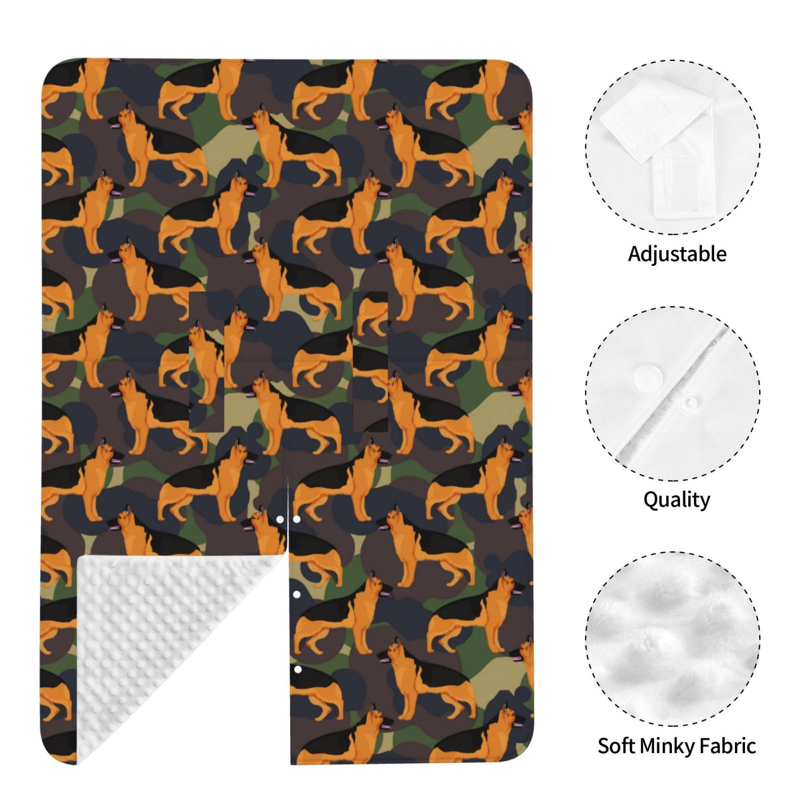 Car Seat Cover Baby - German Shepherd Dog No.1006 Breathable Infant Car Seat Cover for Baby Carseat, Lightweight Comfort Baby Essentials Must Haves Newborn Stuff for Girl Boy