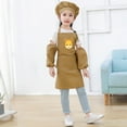 thumbnail image 1 of Girls Tops Tees & Shirts Kid Art Smock Apron Set With Sleeve And Hat Three Piece Childrens Designer Painting Aprons Smocks For Kids, 1 of 3