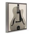 thumbnail image 3 of Stupell Industries Modern Simple Chic Guitar Gray Floating Frame Canvas Art, 25 x 25, by Deborah Revell, 3 of 8