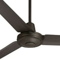 thumbnail image 4 of 60" Casa Vieja Turbina DC Modern Industrial Indoor Outdoor Ceiling Fan with Remote Control Oil Rubbed Bronze Damp Rated for Patio Exterior House Porch, 4 of 9