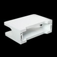 Miumaeov White Floating Shelf WallMounted TV Shelf for DVD
