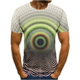 thumbnail image 1 of Birdeem T-Shirt Homme Impression Abstraite 3D Manches Courtes Col Rond Mode Décontracté Quotidien Vacances T-Shirt Haut Blouses, 1 of 6