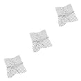 thumbnail image 4 of Bufanda de mujer Minnieouse Estilo simple Pañuelo Blanco 3piezas, 4 of 6