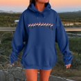thumbnail image 2 of WILLBEST Sudadera para Mujer Ladies Fashion Casual Winter Christmas Alphabet Print Drawstring Pocket Long Sleeved Sports Hoodie 1440 XX-Grande, 2 of 4