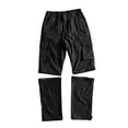 thumbnail image 2 of YABCSAZ Mens Convertible Cargo Pants Quick Dry Zip Off Legs 2 in 1 Hiking Pants Elastic Waist Multi Pocket Lightweight Outdoor Pants Camping Fishing Mountain Climbing Tactical Pants Trousers Travel, 2 of 9