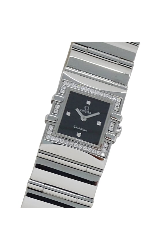 Pre-Owned Omega Constellation Carre Quadra 1528.46 Women's Watch, Brand Name, Diamond, Quartz...