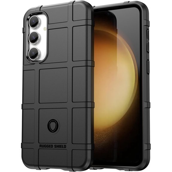 Slim Fit Durable Phone Case for Samsung Galaxy S23 FE, Rugged Shield Outdoor Case with Military Grade Shockproof, Drop-Tested and Camera Lens Protection Case for Galaxy S23 FE, HD Black