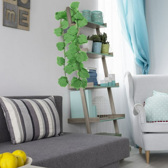 GOOHOCHY  12 Pcs Wall Artificial Grape Leaves Garland Easy to Clean Foliage