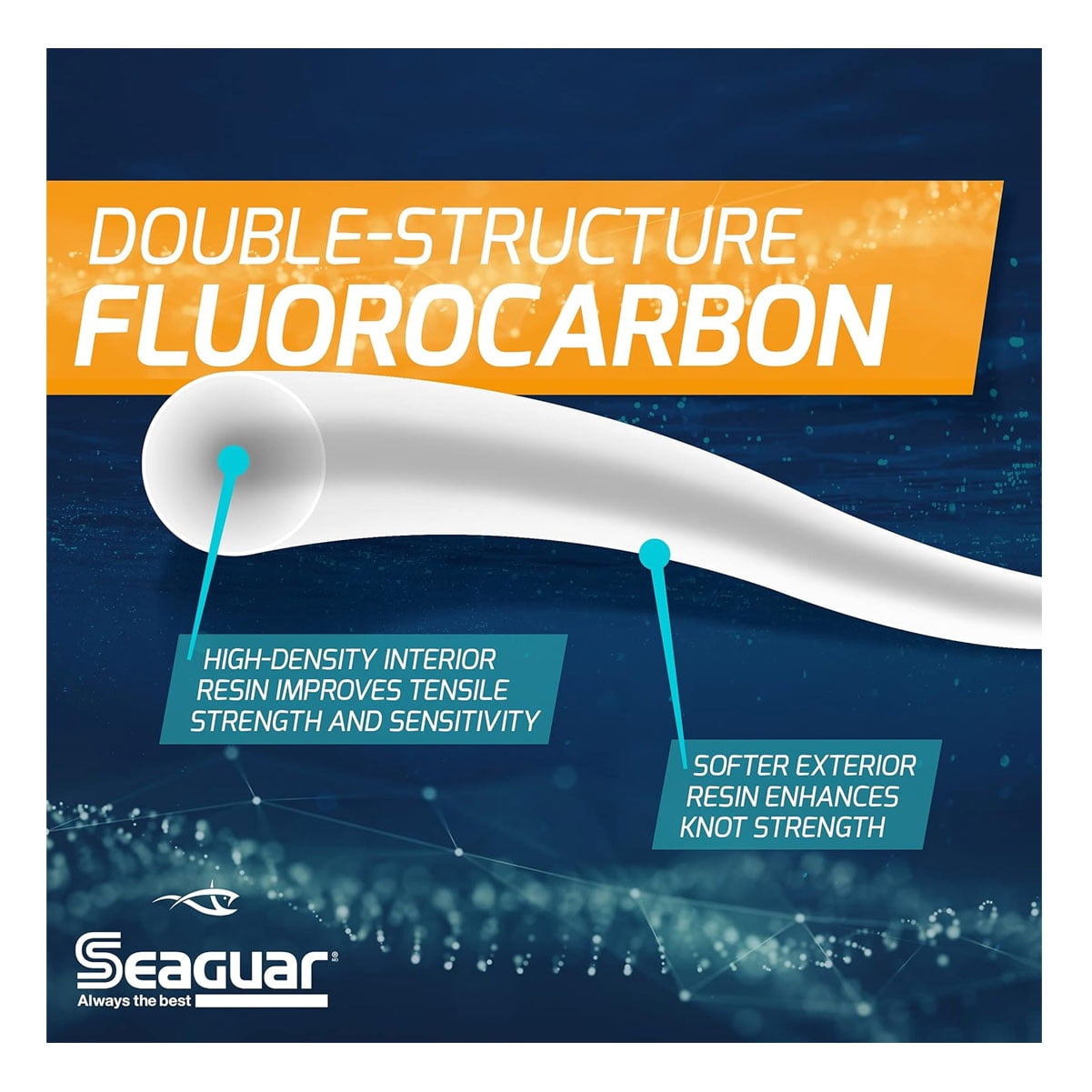 Seaguar Blue Label Big Game Fluorocarbon Leader Material 200lb 110yd