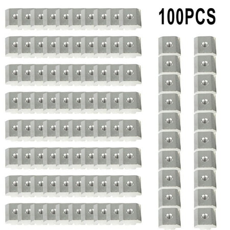 

Goodhd Sliding blocks heavy for 40mm 45mm aluminum profiles steel slot 8 10 Diameter M8