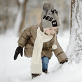 thumbnail image 5 of Winter Cable Knitted Pom Beanie Hat,Kids Hat, 5 of 5