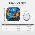 thumbnail image 3 of Wukai Starry Night Sunflower Field Car Front Windshield Sun Shade,Sun Visor Shield Block Automotive Interior Protector Blocks UV Rays-Large, 3 of 6
