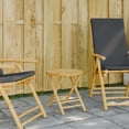 thumbnail image 2 of Mesa de patio plegable VidaXL redonda de bambú Ø45 cm para exteriores, 2 of 9