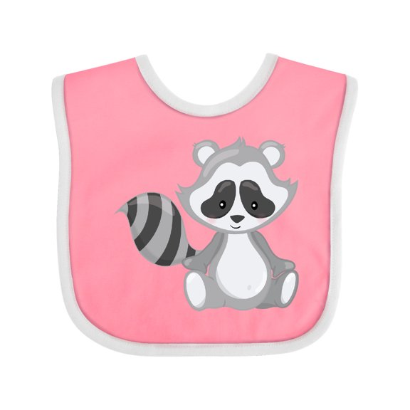 Inktastic Cute Woodland Animal Raccoon Boys or Girls Baby Bib