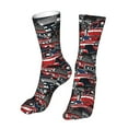 thumbnail image 6 of Salouo Red And Blue Cars Pattern Fun Novelty Crew Socks,Casual Athletic Socks Neutral Socks, 6 of 7