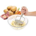 thumbnail image 4 of Triturador de patatas de acero inoxidable Triturador de patatas de 2 capas con resorte resistente incorporado y mango antideslizante, 4 of 5