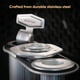 thumbnail image 5 of Soporte organizador AeroPress de acero inoxidable, organizador de cestas y accesorios con estante de almacenamiento para filtros, soporte para cafetera premium, transparente y original, 5 of 7