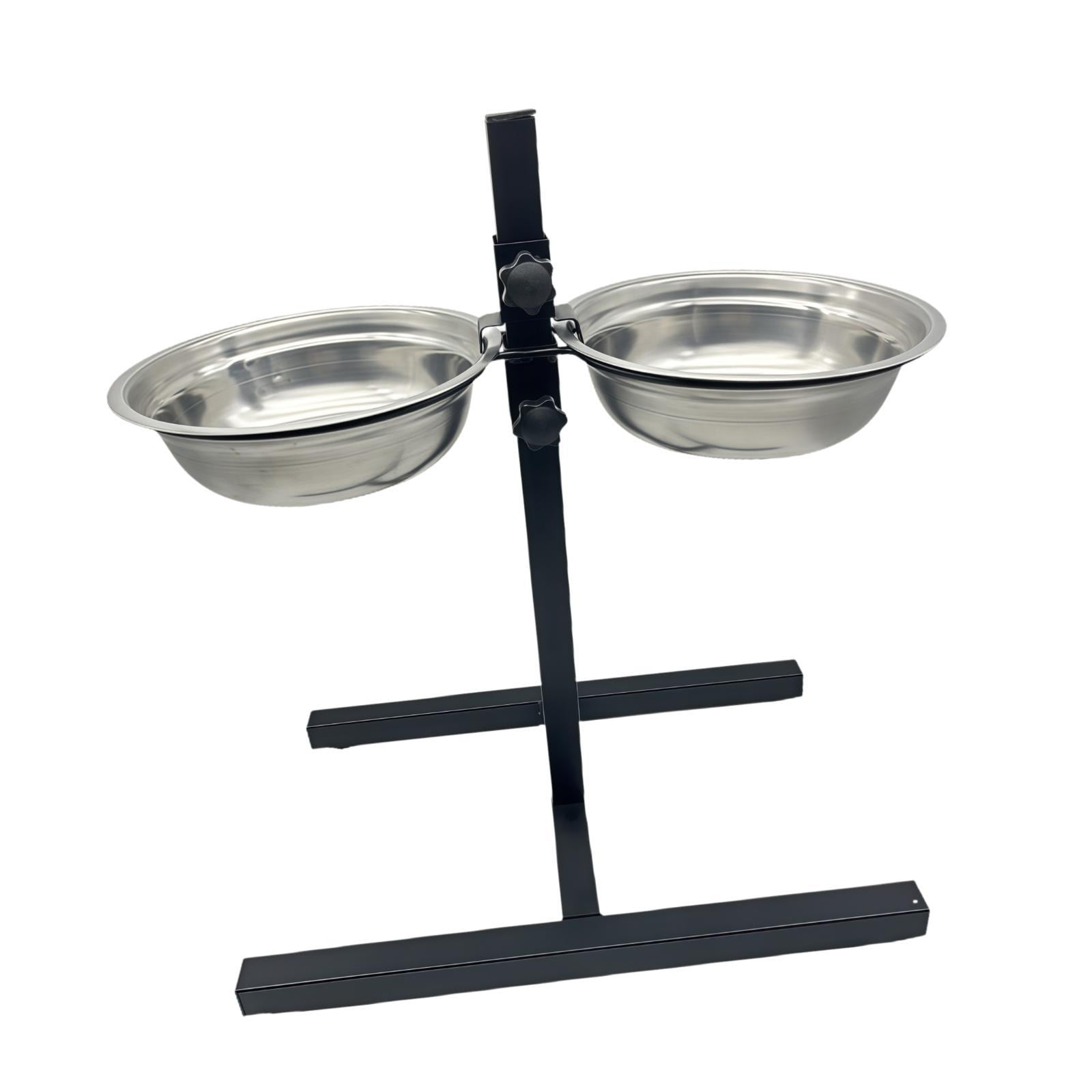 Cat Bowl Dog Feeder Food Water Bowls Holder Non Slip Metal Stand Elevated Design for Small Pets Indoor