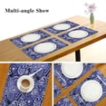 thumbnail image 3 of GZHJMY Placemats Set of 4,Daisy Dot Paisley Heat-Resistant Non-Slip Double Sided Washable Kitchen Dining Table Mats for Kitchen Table Decoration, 12"x18", 3 of 6