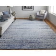 thumbnail image 5 of HomeRoots 513454 10 x 14 ft. Blue & Ivory Abstract Power Loom Stain Resistant Rectangle Area Rug, 5 of 5