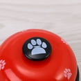 thumbnail image 4 of 2pcs Pet Potty Dining Training Bells Footprint Pattern Communication Device for Dogs Puppy Cats (Red), 4 of 8