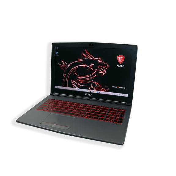 Pre-Owned MSI GV62 15.6" FHD Gaming Laptop, Intel Core i7-8750H, 16GB RAM, 1TB HD, 256GB SSD, NVIDIA GeForce GTX 1050 Ti