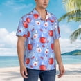 thumbnail image 3 of Balery coffee love cup winter Camisas hawaianas de manga corta para hombre, camisas playeras de corte holgado, camisas de vacaciones con botones,XX-Large, 3 of 7