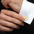 thumbnail image 3 of BodyJ4You 2PC Cufflinks Engraved Personalized Initials Letter G Formal Button Shirt Gift Box Set, 3 of 6
