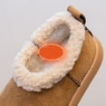 thumbnail image 4 of DMDUOU Kids Snow Boots Girls Boys Winter Ankle Boots Outdoor Warm Slip On Faux Fur Lined Shoes for Toddler Brown 31, 4 of 9
