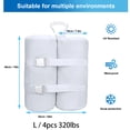 thumbnail image 4 of GOGHOST Plus Size Sand Bags for Canopy Tent，1680D Oxford Cloth Canopy Weights Bag,Capacity up to 320 lbs,Set of 4,White, 4 of 8