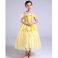 thumbnail image 3 of Disfraz de princesa Bella sin tirantes CHAO para niña pequeña vestido hinchado, 3 of 5