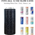 thumbnail image 3 of 12 oz Slim Can Cooler Stainless Steel Skinny Can Cooler Insulated Beer Can Cooler for Hard Seltzers Unique Leopard Print Tumbler Gifts for Women and Men, 3 of 6