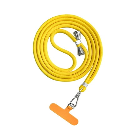 Phone Lanyard Phone Neck Strap Nylon Adjustable Crossbody Phone Safety Strap Safety Tether System for Hiking Climbing Women Men Yellow