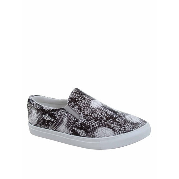 Design-1 Fashion Colors Prints Comfort Slip On Round Toe Flat Sneaker Shoes