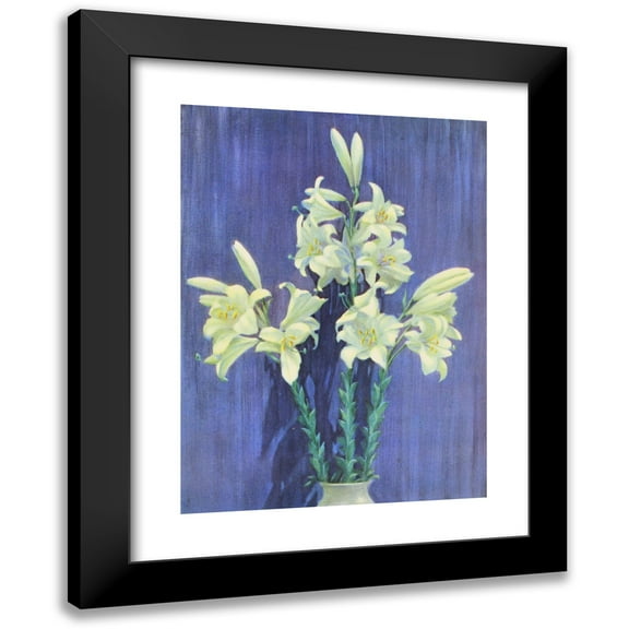 Lafayette F. Cargill 11x14 Black Modern Framed Museum Art Print Titled - Madonna Lily (1937)