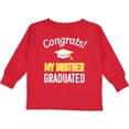 thumbnail image 3 of Inktastic Congrats My Brother Graduated with cap Boys or Girls Long Sleeve Toddler T-Shirt, 3 of 5