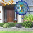 thumbnail image 7 of Liranovly 3D Metal Hummingbird Wind Spinner-Hanging 12in Spinfinity Designs Wind Spinners for Outdoor & Indoor Decorations, 7 of 7