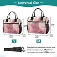 thumbnail image 2 of Lunch Bag Insulated Lunch Box Leakproof Reusable Cooler Tote Adjustable Shoulder Strap for Men Women Pink Rabbit Made Of Petals 9L, 2 of 6