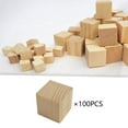 thumbnail image 6 of 100Pcs Wooden Blocks Unfinished Wooden Cubes Wood Stacker Game Solid Wood Cubes for DIY Projects Painting Decorating Crafting 2.0cm, 6 of 8