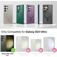 thumbnail image 2 of Magnetic Designed for Samsang Galaxy S23 Ultra Case [Military-Grade Drop Tested] [Compatible with Magnet] Slim Frosted Case for Galaxy S23 Ultra Case Phone Case (6.8"), Blue, 2 of 12
