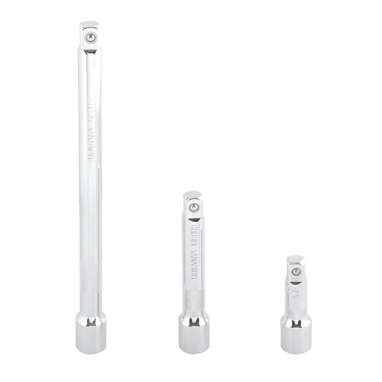 KIRXST 1/2 Impact Socket Extension Bar Set, 3 Piece Drive Extension Bar 75mm 125mm 250mm, CR-V Steel Wrench Extender for Manual Pneumatic Torque Wrench KIRXST 1/2 Impact Socket Extension Bar Set, 3 Piece Drive Extension Bar 75mm 125mm 250mm, CR-V Steel Wrench Extender for Manual Pneumatic Torque Wrench